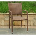 Barcelona Resin Wicker Outdoor Dining Chairs (Set of 2)