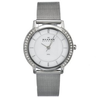 Skagen Women's Stainless Steel Mesh Crystal Watch