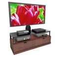 Sonax Bandon Wood Veneer 55-inch Flat Panel TV Mount Entertainment Center