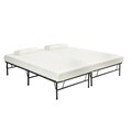 Pragma Quad-Fold Queen Frame with Split Memory Foam Mattress