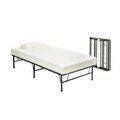 Pragma Folding Bed Frame Twin XL-size with 6-inch Memory Foam Mattress