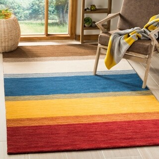 Safavieh Handmade Himalayan Gabeh Stripe Wool Rug