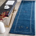 Safavieh Handmade Himalayan Gabeh Blue Wool Rug