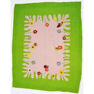 Cottage Home Lady Bug Crib Quilt