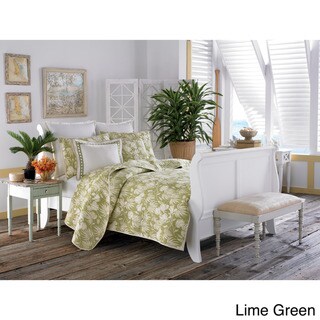 Tommy Bahama Plantation Floral 3-piece Quilt Set