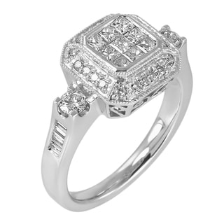 14k White Gold 1ct TDW Diamond Composite Ring (G-H, I1-I2)