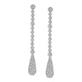 14kt White Gold 1 7/17ct TDW Dangling Diamond Earrings (H-I, I1-I2)