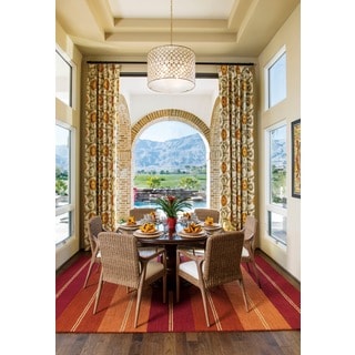 Handmade Barclay Butera Sunset Beach Oxford Rug (5'3 x 7'5)