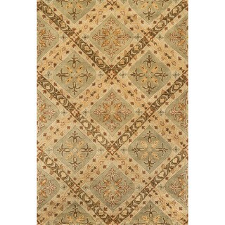 Handtufted Ferring Sage Wool Rug (7'10 x 11')