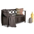 Halifax Dark American Brown Entryway Storage Bench