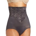 Stanzino Women's Gray Lace High-waist Girdle Panties