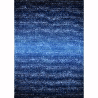 (>_<)  Hand-tufted Josephine Blue Rug (9'3 x 13')