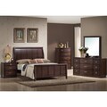 Argonne King 5-piece Dark Brown Wooden Bedroom Set
