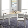 Large Shaker Dining Table in White and Natural