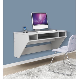 Prepac SOHO White Floating Desk