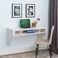 Prepac SOHO White Floating Desk