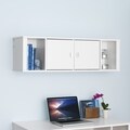 Prepac SOHO White Floating Hutch