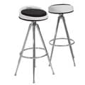 Christopher Knight Home Valeria Black Fabric Barstools (Set of 2)