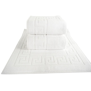 Salbakos Greek Key Pattern Bath Mat 3-pc Set