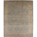 Hand-knotted Oriental Sea Blue Wool Area Rug (8' x 10')