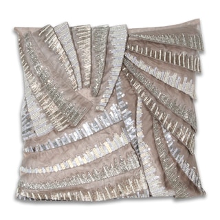 Marlo Lorenz Grey Pleated 16x16-inch Pillow