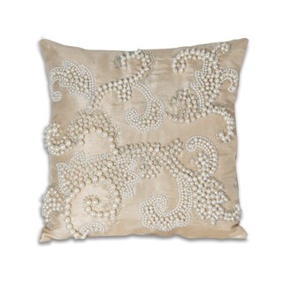 Marlo Lorenz Alaina Pearl Scroll 12x12-inch Pillow