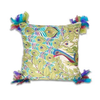 Marlo Lorenz Atria Peacock 18x18-inch Pillow