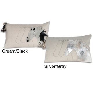 Marlo Lorenz Cortland Pony Leather 12x20-inch Pillow