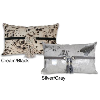 Marlo Lorenz Corbin Splatter Leather 12x20-inch Pillow