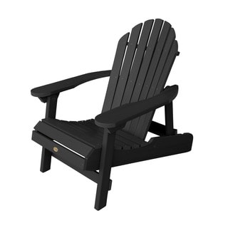 Highwood Eco-Friendly Synthetic Wood Embossed Folding and Reclining Adirondack Chair