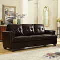 Cartona Brown Bonded Leather Sofa