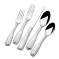 Maison Luxe 18/10 'Country Hammer' 45-piece Flatware Set