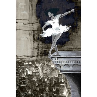Maxwell Dickson 'Big City Of Dreams' Ballerina Canvas Art Print