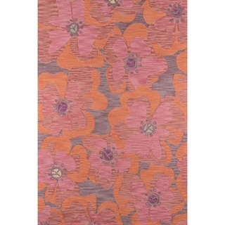 Hand-tufted Copia Petals Multi Polyester Rug