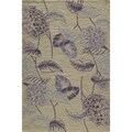 Hand-tufted Copia Flower Lilac Polyester Rug