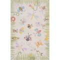 Momeni 'Lil Mo Springtime Fun' Ivory Cotton Rug