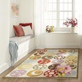 Hand-tufted Momeni Lil Mo Candy Dots Ivory Rug