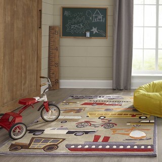 Momeni Lil Mo Transportation Grey Rug