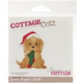 CottageCutz Die 4"X4"-Santa Puppy