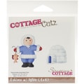 CottageCutz Die 4"X4"-Eskimo With Igloo