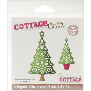 CottageCutz 'Elegant Christmas Tree' 4x4-inch Die