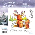 Mullberry Wood EZMount Cling Stamp Set 4-3/4"X4-3/4"-Giving