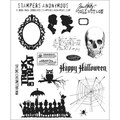 Tim Holtz Large Cling Rubber Stamp Set-Mini Halloween #3