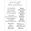 Words To The Rescue Clear Stamp Set-Christmas