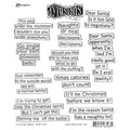 Dyan Reaveley's Dylusions Cling Stamp Collection-Christmas Words