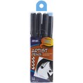 Pro Art Black Artist Pens 4/Pkg