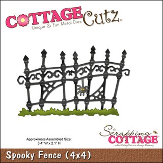 CottageCutz 'Spooky Fence' 4x4-inch Die