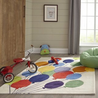 Momeni Lil Mo Party Balloons' Ivory Rug