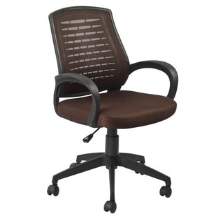 Favorite Finds Deep Brown Mesh Vented Back Office Chair