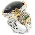 Michael Valitutti Two-tone Black Opal Ring